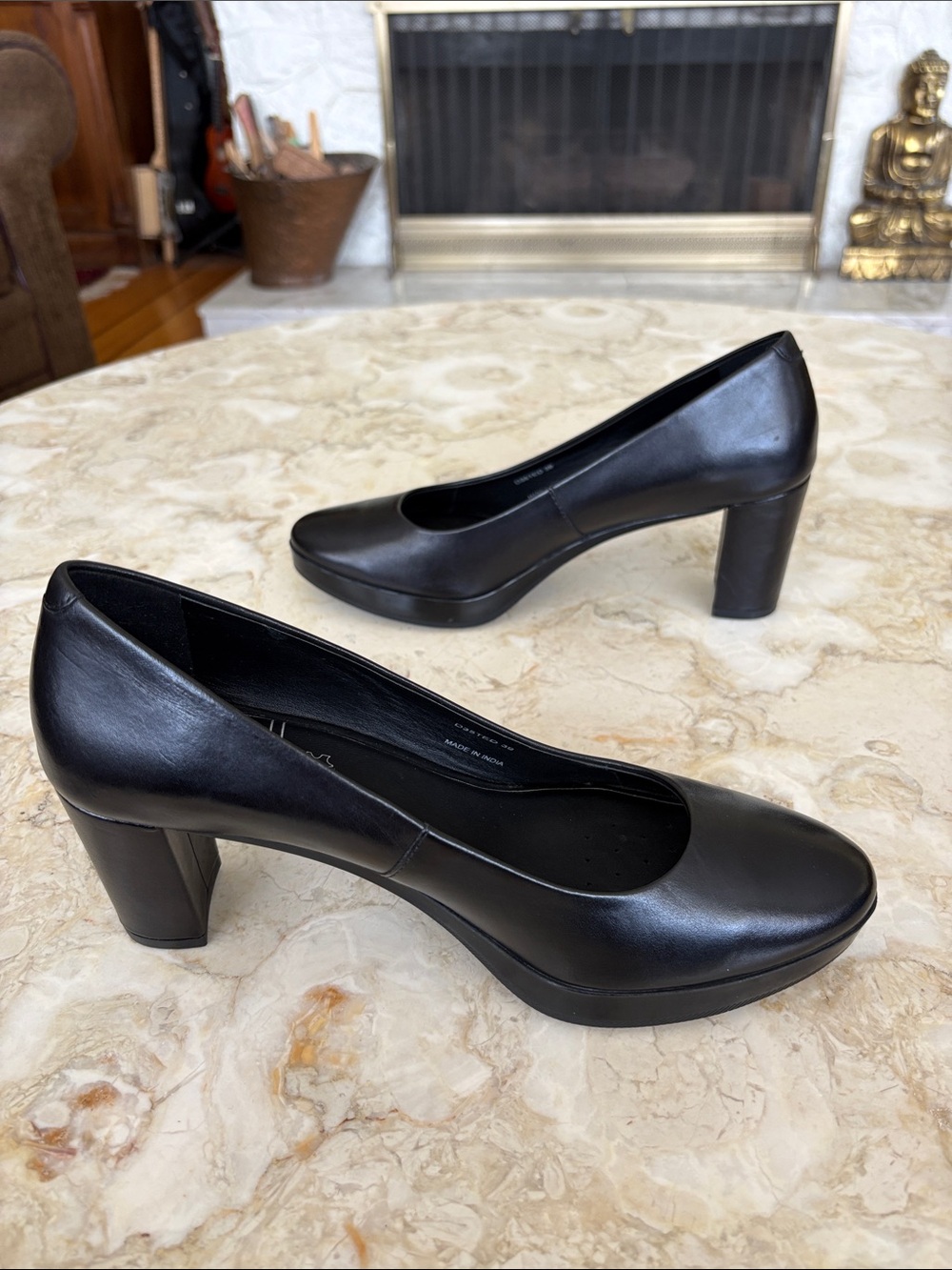 GEOX Walk Pleasure 60 Medium Heel Leather Pumps Ultra Comfort AS NEW Size 39 - Picture 5 of 16